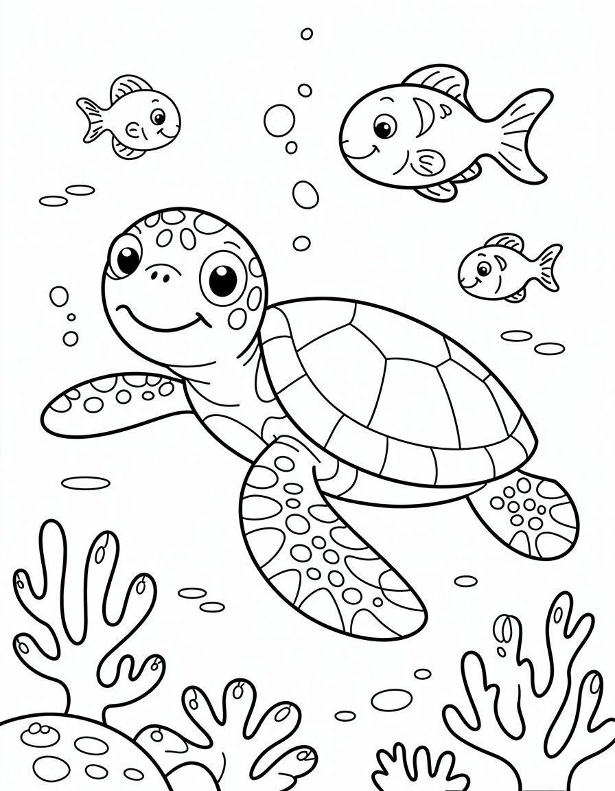Undersea Turtle Journey
